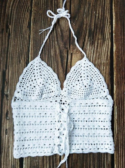 Crochet Sexy Bikini Blouse Vest Top