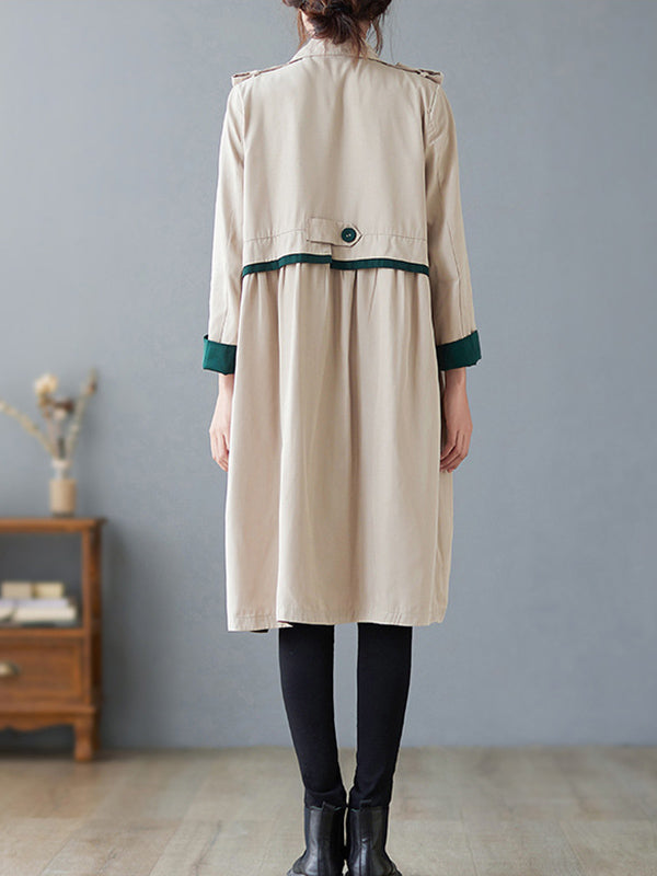 Urban Buttoned Split-Joint Trench Coat Outerwear