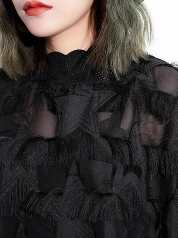 Plus Size Fuzzy Loose Midi Dresses