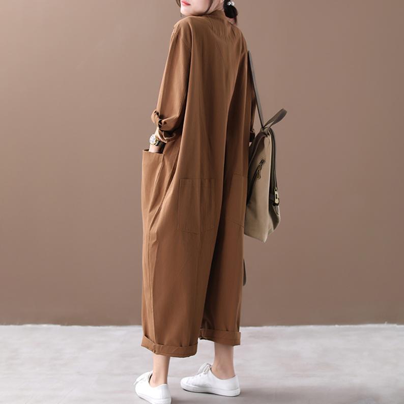 Buykud Solid Color Simple Casual Ultra-loose Rompers