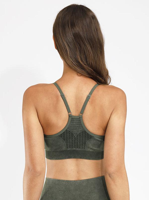 Sexy Wrap Spaghetti-Neck Sports Bra