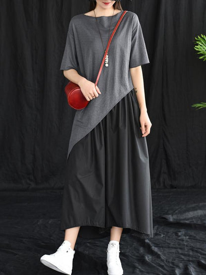 Original Solid Asymmetric T-Shirt