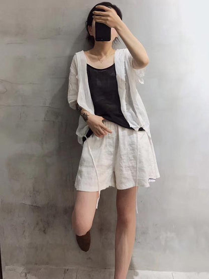 Summer Light High-low Solid Sun-protection Outwears