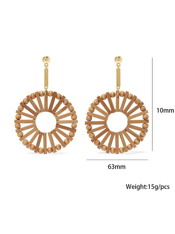 Hand-woven Bamboo Earring Accessories