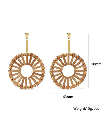 Hand-woven Bamboo Earring Accessories