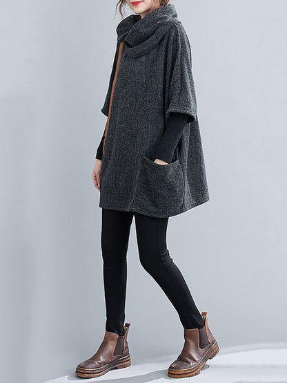 Solid Color Heaps Collar Half Sleeve T-Shirt