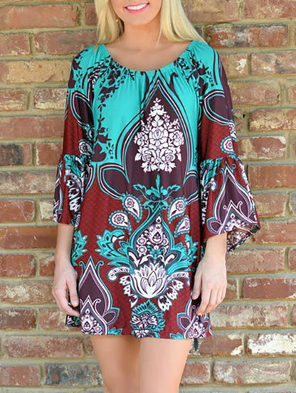 Bohemia Floral Mini Dress