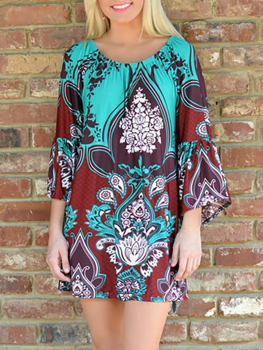 Bohemia Floral Mini Dress