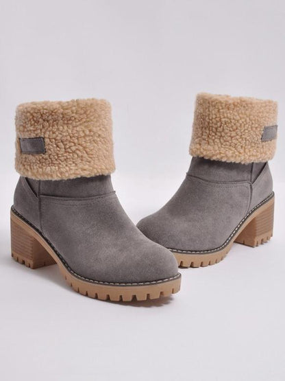 Chunky Mid Calf Winter&Snow Boots