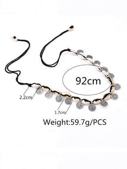 Bohemia Shell Coin Choker Necklaces & Bracelet Accessories