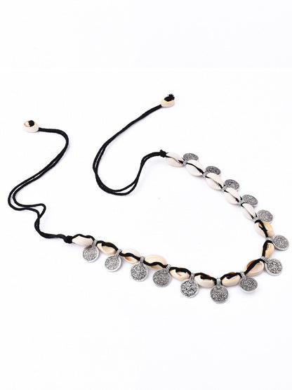 Bohemia Shell Coin Choker Necklaces & Bracelet Accessories
