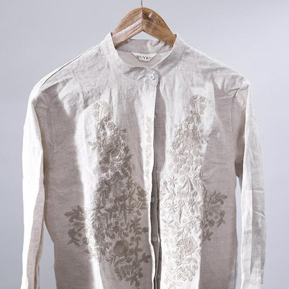 Linen Embroidered Shirt