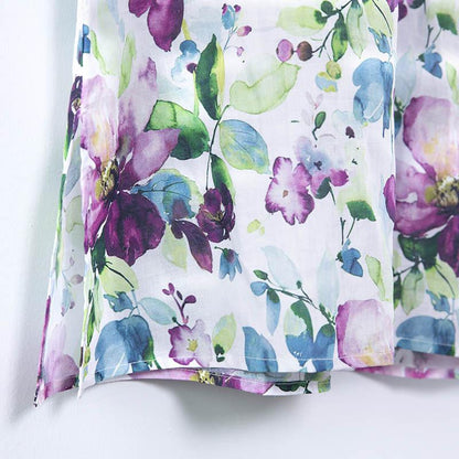 Printing Summer Women Floral Short Sleeve Dress