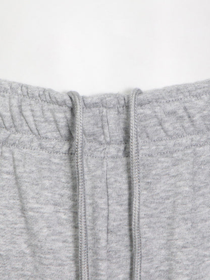 Stylish Solid Color Long Sleeve Cropped Sweatershirt+Wide-Leg Pants Three-Piece Suit