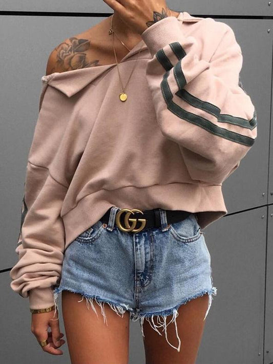 Loose Batwing Sleeves Hoodies&sweatshirts Tops