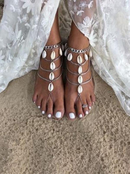 Pretty Shell Tassels Footchain Accessories