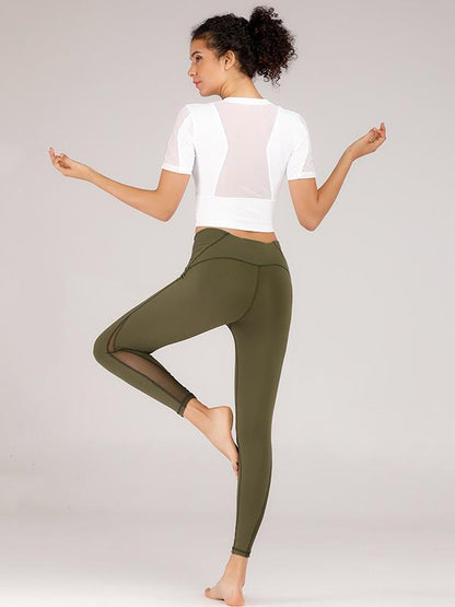 Quick-dry Collect Waist Sports Tee