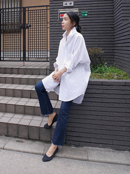 Loose Comfortable BF White Shirt