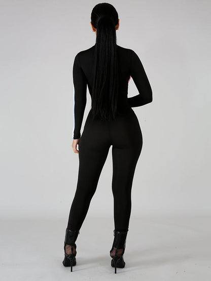 Sexy Solid Spaghetti-neck Jumpsuits