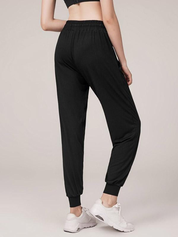 Leisure Solid Loose Athletic Pants