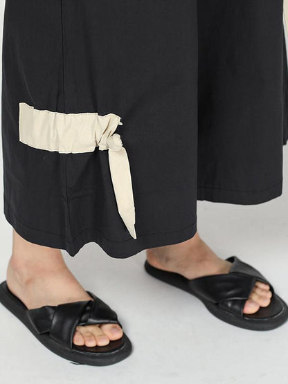 C Yards Original Split-joint Lace-up Pants
