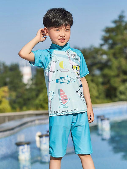 AONIHUA Animals Printed Boy Swimwear
