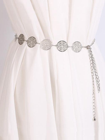 Pretty Hollow Circle Waist Chain Accessories