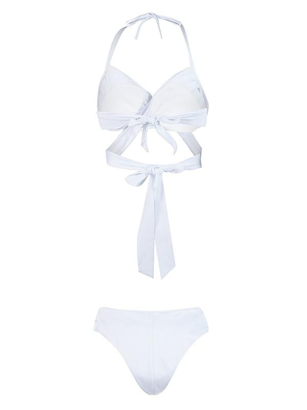 Sexy Bandage Split Type Bikini Swimsuit
