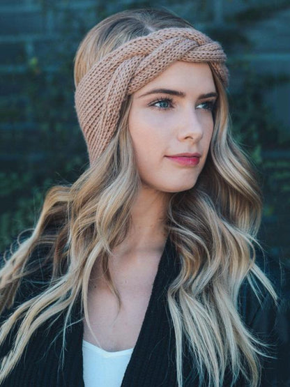 Braided Wool Wide Headband Accessories