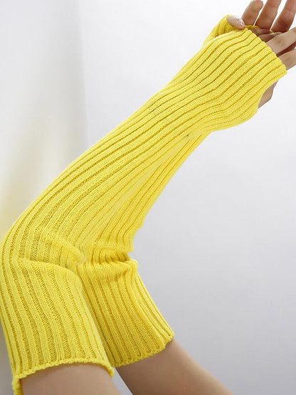 Knitted Solid Color Sleevelet Accessories