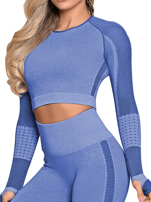 Long Sleeves Breathable Yoga&Gym Tee