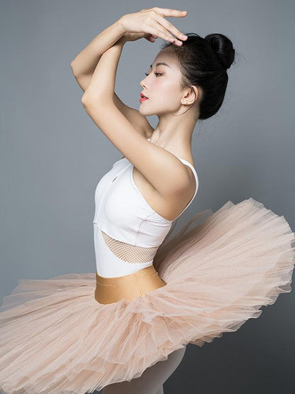 Mesh Split-joint Bandage Dance Bodysuits