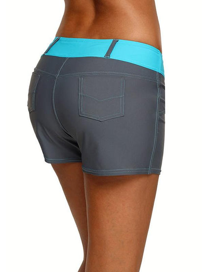 Plus Size Split-joint Wrap Sports Shorts