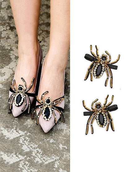 Spider Pattern DIY Shoes Decoration