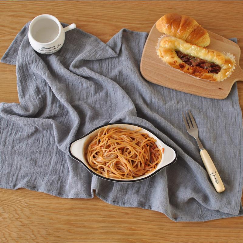 Cotton Linen Solid Color Tablecloth Placemat