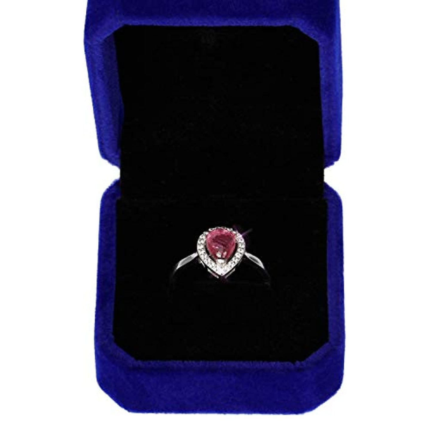 Sterling Silver Rings for Women Natural Gemstone Ruby Handmade Solitaire Adjustable Ring