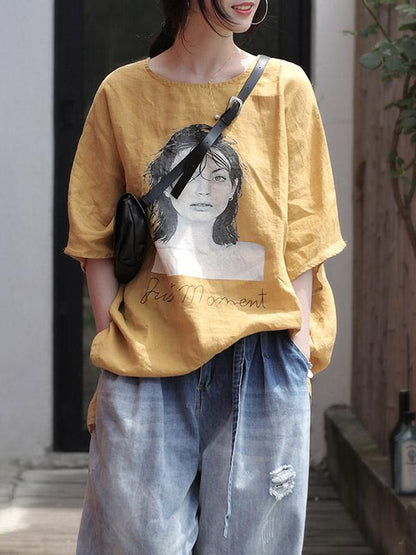 Original Printed Portrait T-Shirt