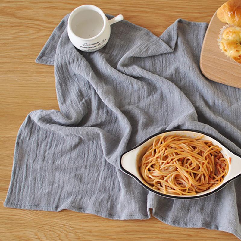 Cotton Linen Solid Color Tablecloth Placemat