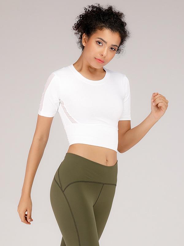 Quick-dry Collect Waist Sports Tee