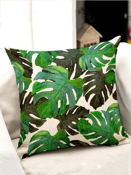 Bohemia Tropical Plant Throw Pillow Case Decoration Accessories
