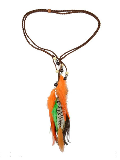 Bohemia Handmade Color Peacock Feathers Headwear Accessories