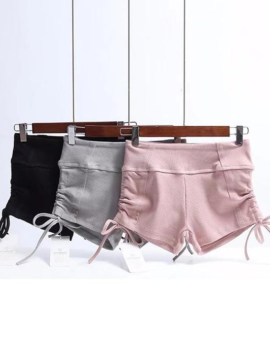 Sexy Solid Knit Empire Track Shorts