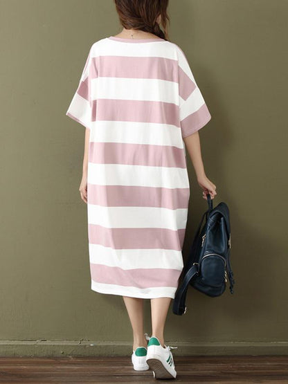 Summer Loose Oversize Striped Dress