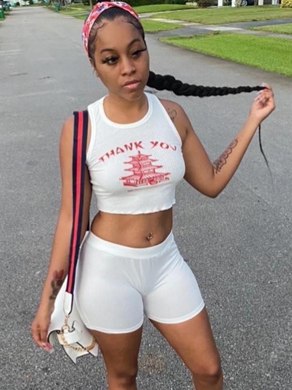 Sexy Wrap High-Waisted Printed Shorts