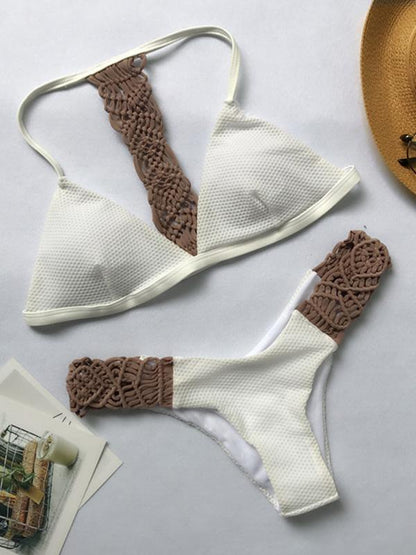 Triangle Crochet Bikinis Swimwear