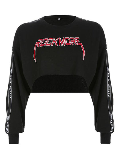 Fashion Bare Midriff Sweatshirt