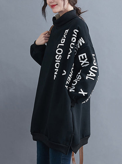 Original Split-Joint Letter Print Sweatshirts