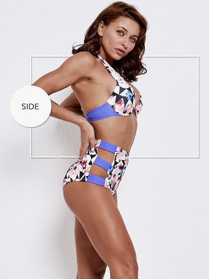 High Waist Halter-neck Bikinis Swimwear