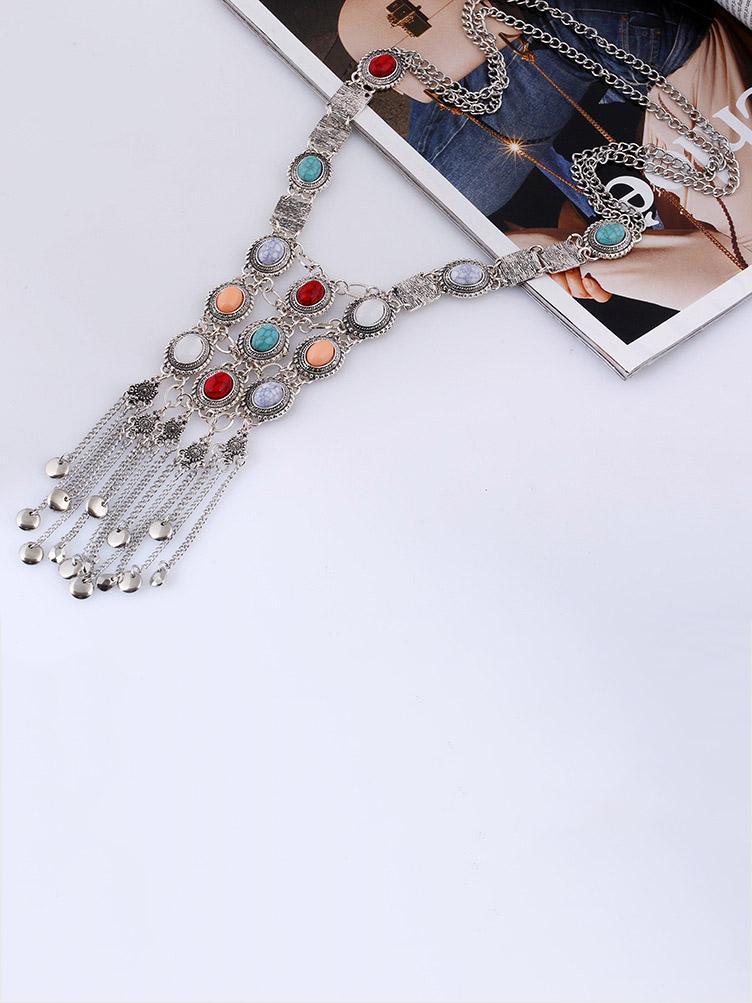 Vintage Crystal Tassels Necklaces