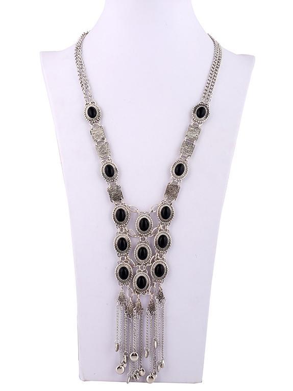 Vintage Crystal Tassels Necklaces